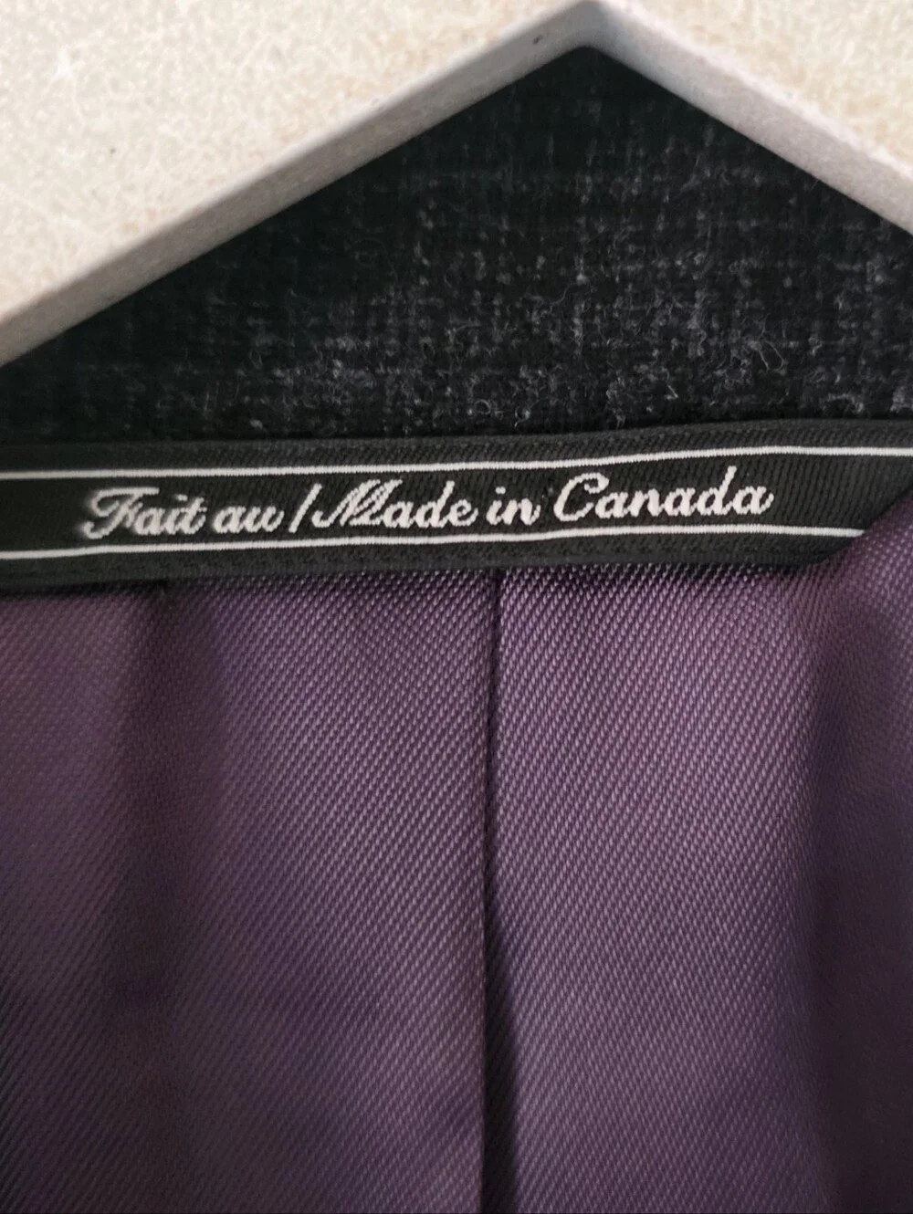 NWOT Savile Row Gold Napoli SPJ Gray Plaid Wool Blazer Size 48R Old Money Preppy